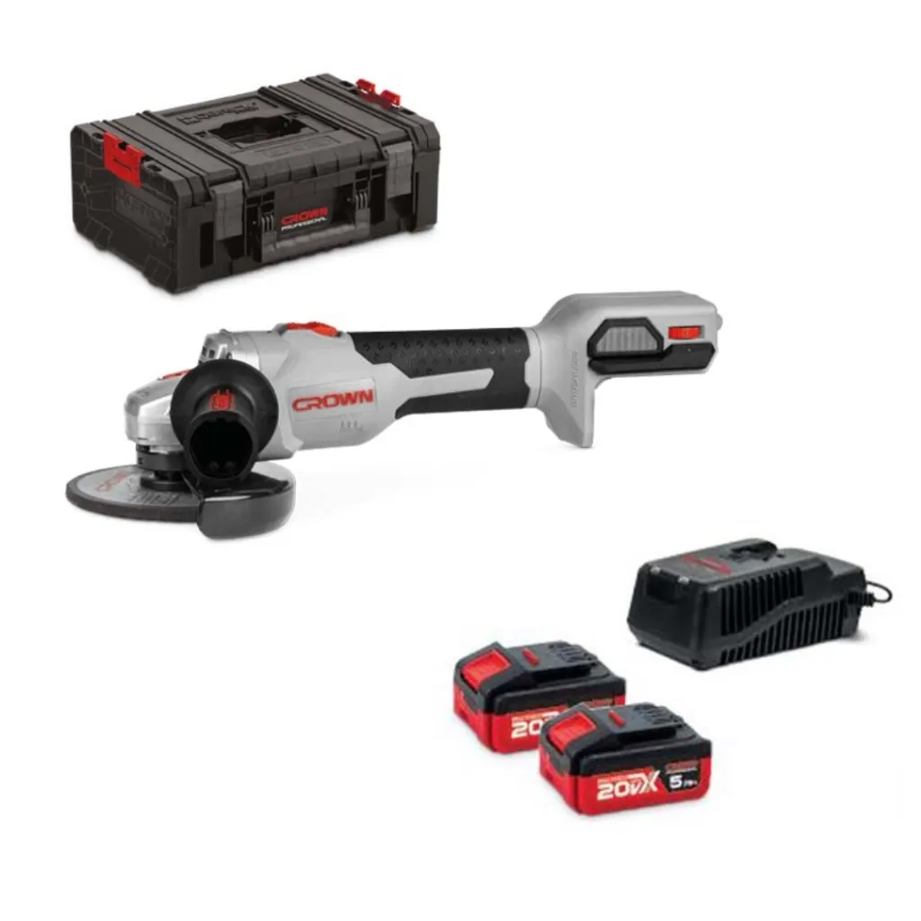 Smerigliatrice Angolare a Batteria Crown 20V - Potenza e Affidabilità per Professionisti.webp