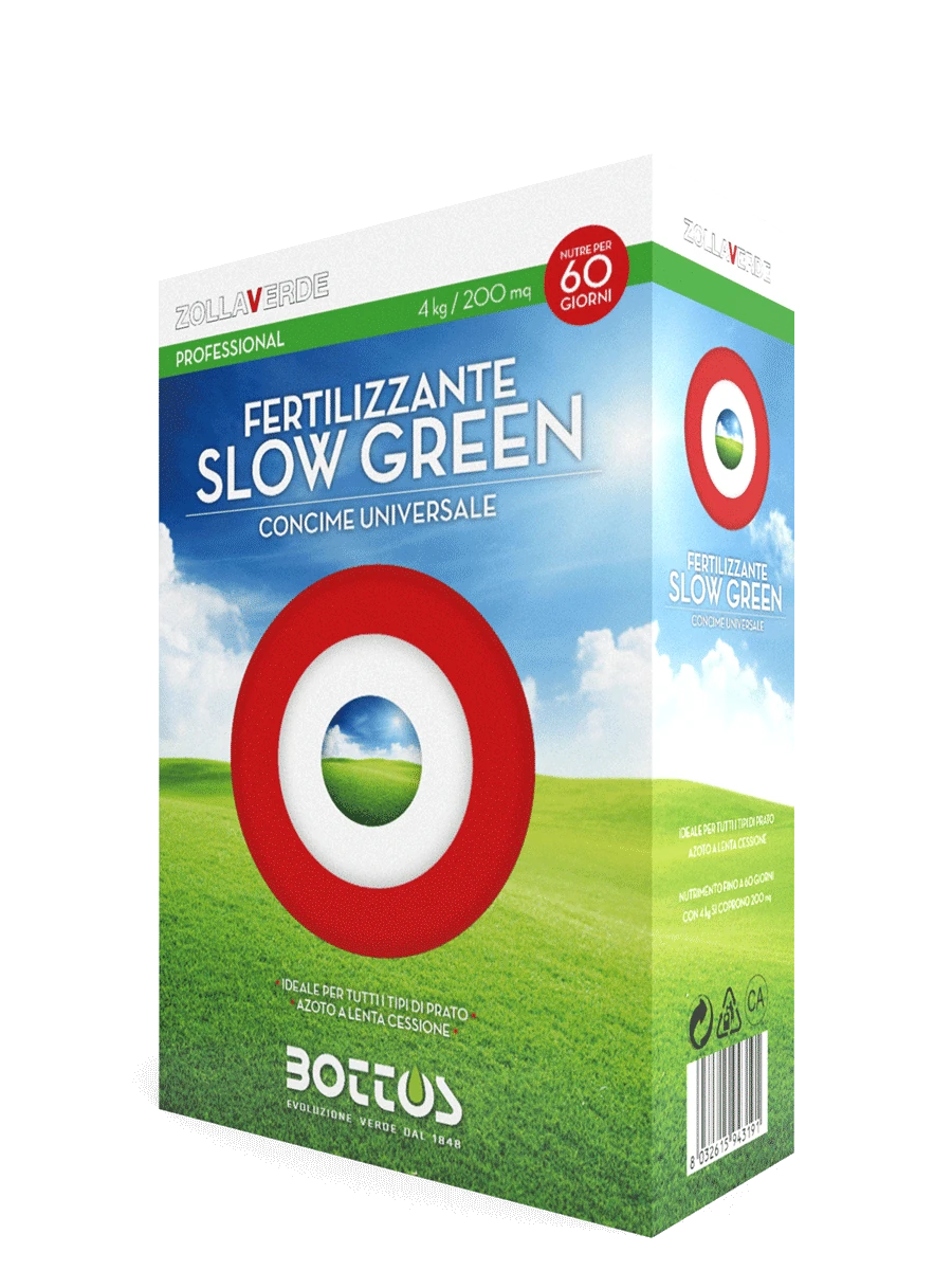 [SLOW GREEN 4KG] Concime prato SLOW GREEN 22-5-10 Bottos 4 kg