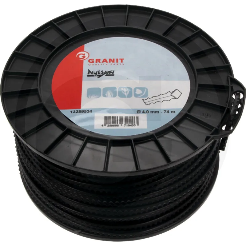 [13289534] Filo Decespugliatore Nylsaw Ø 4 mm Seghettato Professionale per Rovi e Arbusti