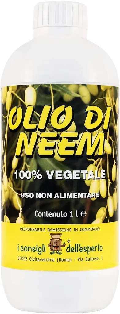 [olioneem1lt] Olio di Neem 1 Lt. Puro e Spremuto a Freddo | Insetticida Bio