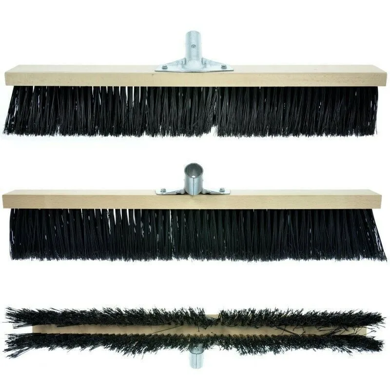 Scopa Industriale 80 cm Setole Piumate Esterni Robusta