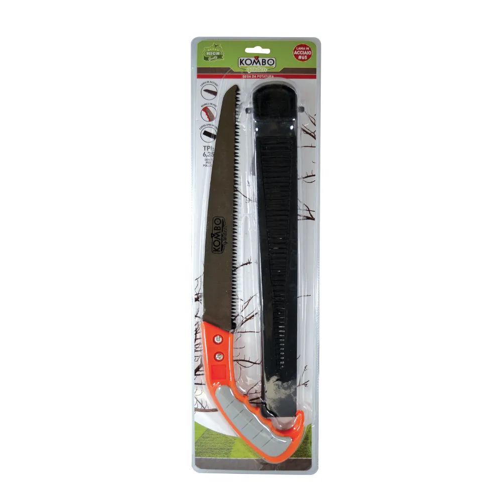 [8050612775072 GBT418] Sega da potatura 46 cm con lama in acciaio, manico e fodero