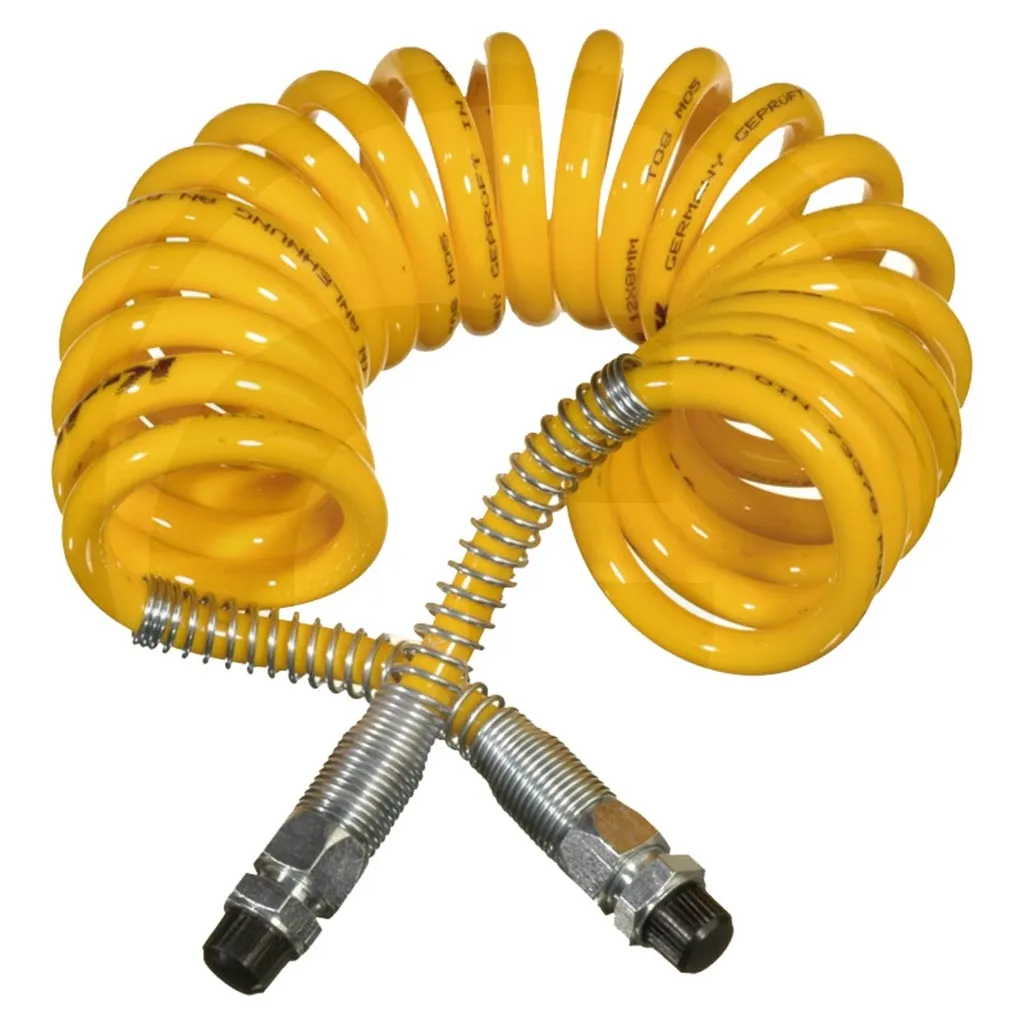 Tubo Spirale Aria Camion 3.5 mt Giallo M16 | Connessione PU
