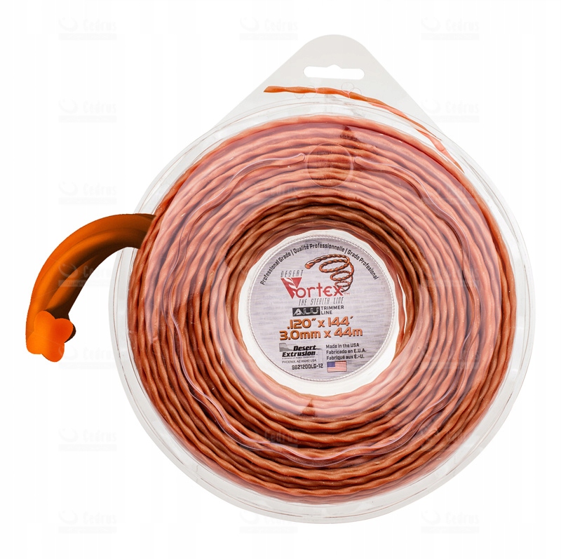[13287520] Filo Vortex decespugliatore nylon-alluminio Ø3,0 mm 44 mt a spirale