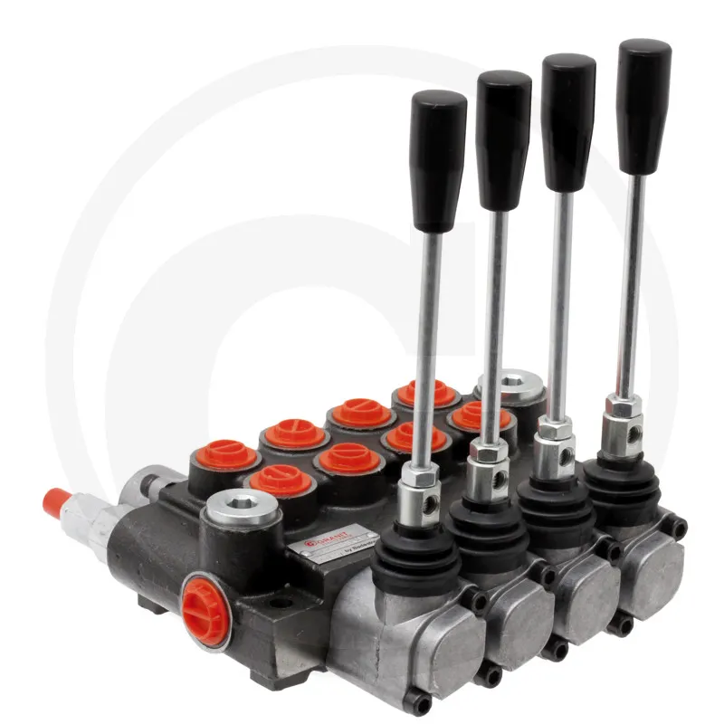 Distributore idraulico 4 leve doppio effetto 4/3 vie 40 l/min