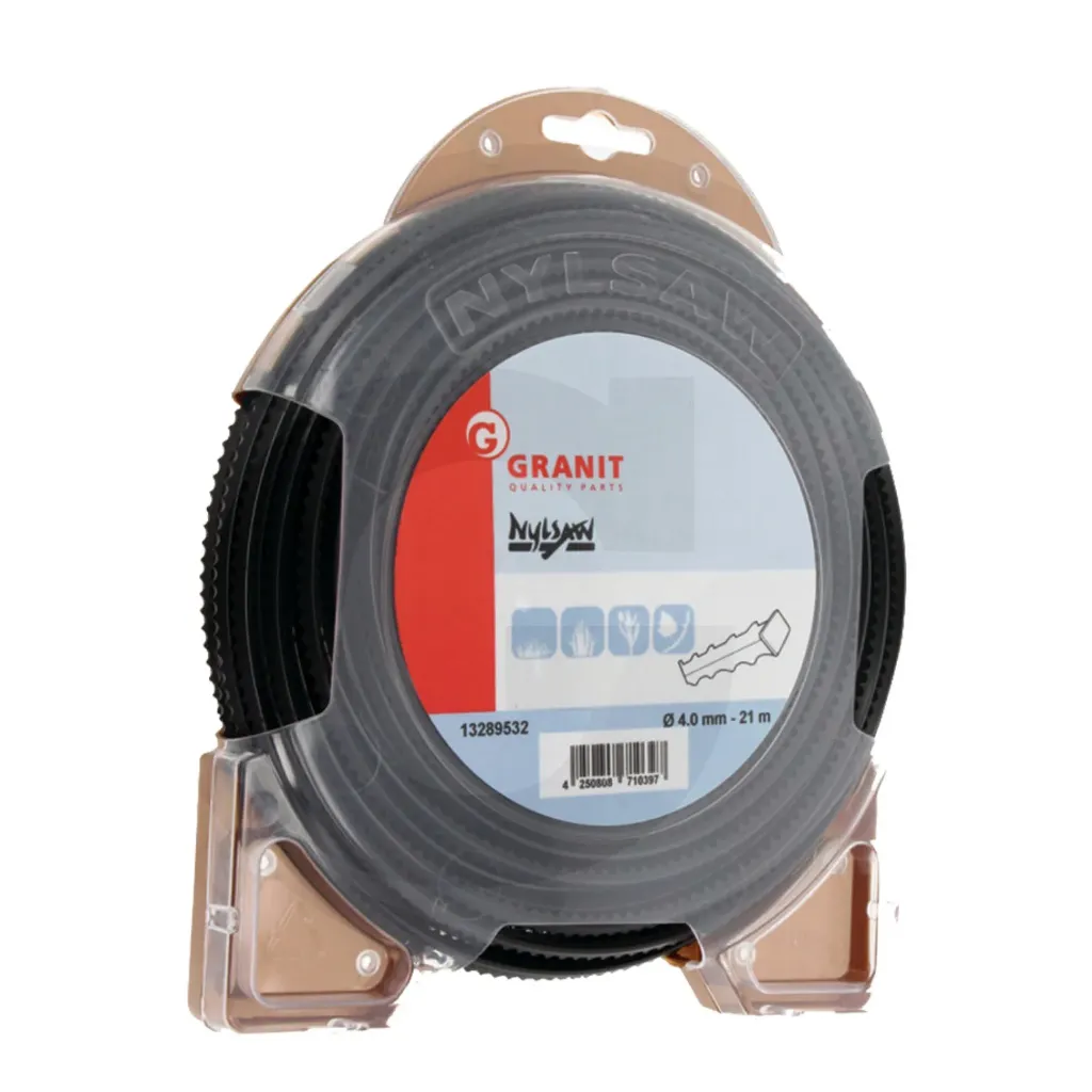 [13289532] Filo Decespugliatore Nylsaw 4Mm 21M | Seghettato Professionale per