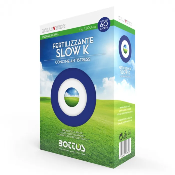 [130502204] Concime per Prato Antistress Bottos Slow K | Resistente a Clima