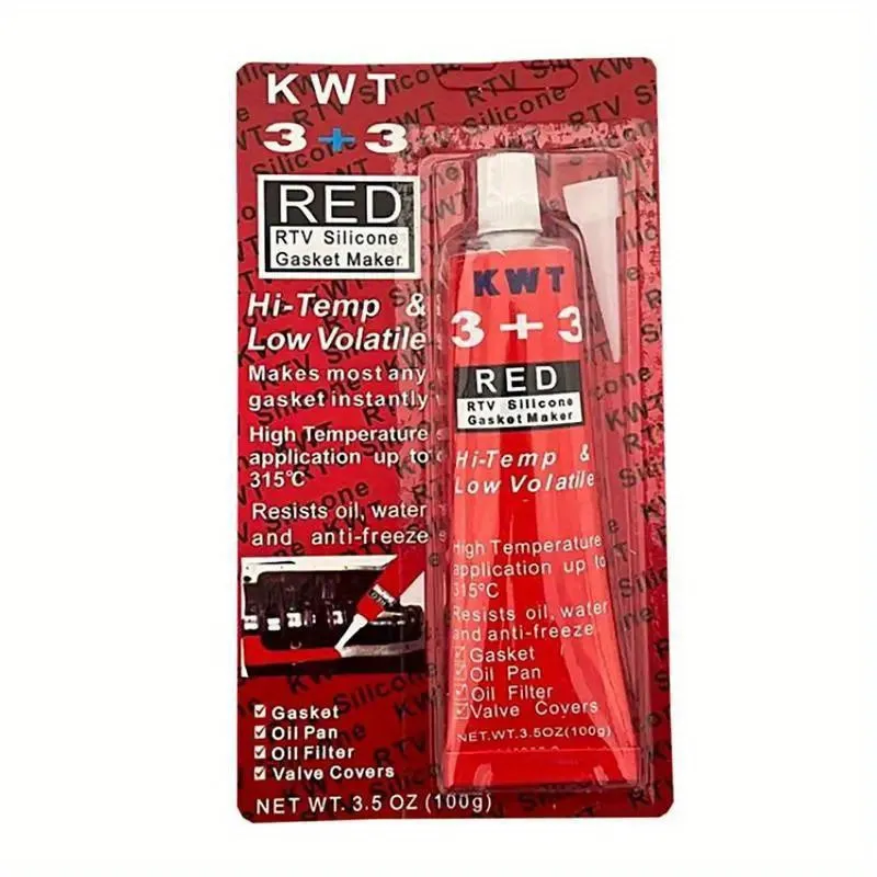 Guarnizione Silicone Rossa RTV Alta Temperatura | Adesivo 100 g.