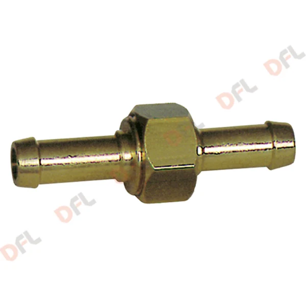 [603752] Raccordo Portagomma a Tre Pezzi in Ottone Ø 10 mm