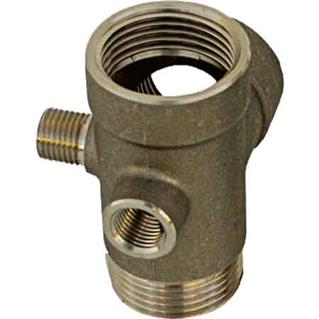 [7226402] Raccordo in ottone a 5 vie 1 pollice 72 mm per autoclave