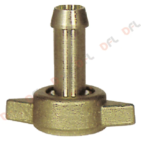 [603742] Raccordo Portagomma in Ottone Ø 10 mm con Girello Filetto 1/2"