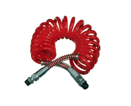 Tubo Spirale Aria Camion 3.5 mt Rosso M16 | Connessione PU