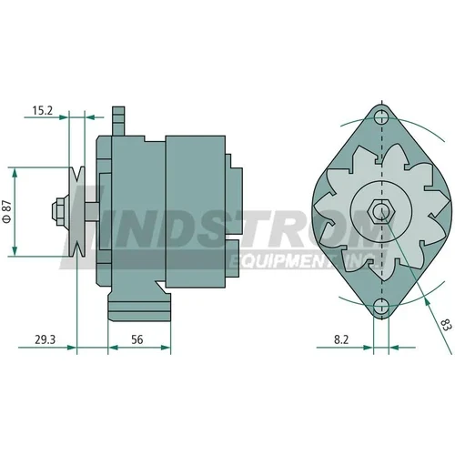 Alternatore 14V 200A per trattori John Deere – OEM AL170947